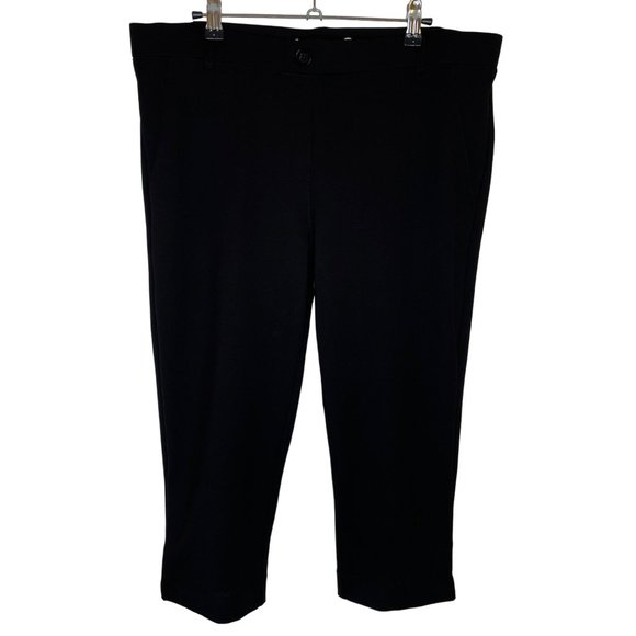 Betabrand Pants - Betabrand Black Burmuda-Length Shorts, XL Petite